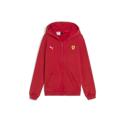 Afbeelding van Puma Sweater met rits voor kinderen, Maat: 176, Rosso corsa
