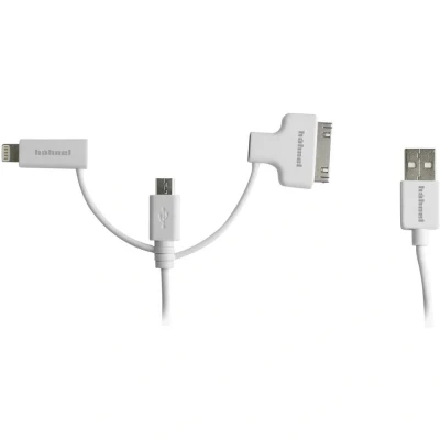 Afbeelding van Hähnel Fototechnik USB laadkabel A stekker, Apple Lightning micro B 30 pins stekker 1.50 m Wit 10006510