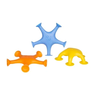 Afbeelding van Ubbi Zeester Stretch en Zuigbad Speelgoed, Baby Badaccessoire, Waterspeelgoed voor Peuter Bad Time Play, Vaatwasmachinebestendig, Set van 3