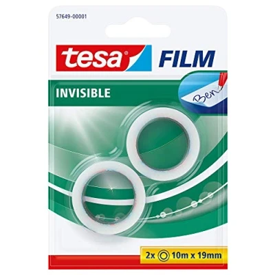 Afbeelding van tesa 57649 00001 01 tesafilm Invisible Transparant (l x b) 10 m 19 mm 2 stuk(s)