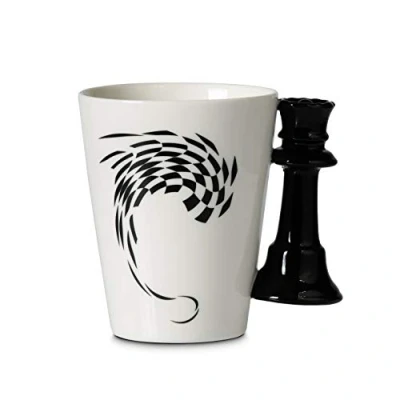 Afbeelding van Froster Schaakmok met schaakstuk handvat, cadeau voor schakers, slimme mensen, 400 ml, geschenkdoos (koningin)