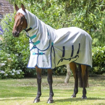 Afbeelding van Highlander Plus Eczeemdeken Sweet Itch Combo Wit 155/205