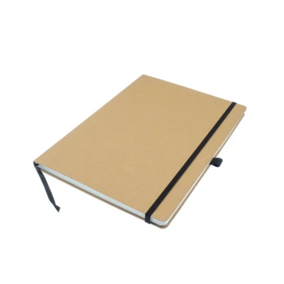Afbeelding van Kangaro Notitieboek A4 Kraft gelinieerd HC 96 vel 80 gram