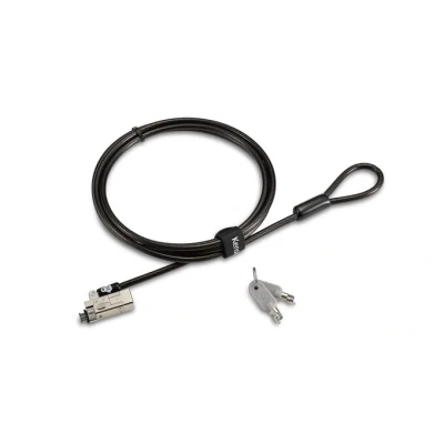 Afbeelding van Kensington Slim NanoSaver 2.0 Laptopslot met Sleutel, Vergrendelbare Beveiligingskabel voor Draagbare Computers, Dun Ontwerp, Universeel Compatibel, Koolstofstalen Kabel van 1,8 Meter (K65021WW)