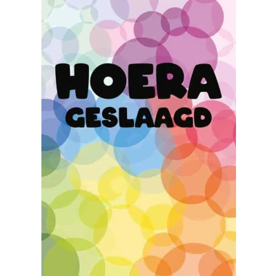 Afbeelding van Kaart geslaagd SGR24 Hoera,