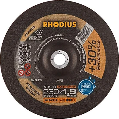 Afbeelding van RHODIUS Doorslijpschijf XT38 125x1.0 mm 10 stuks