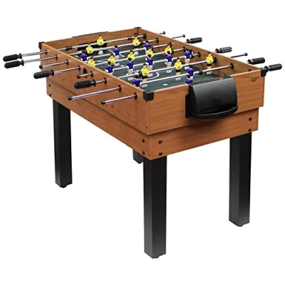 Afbeelding van Carromco Unisex jeugd multifunctionele tafelvoetbal Multigame Choice xt 10 in 1 inclusief biljartballen, 2 keus, 6010, bruin, 1226 x 62 82 EU