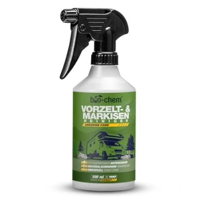 Afbeelding van Bio chem Voortent en luifelreiniger Krachtige speciale reiniger met dieptewerking ideaal voor luifels, voortent, zeil, luifel, paviljoen, parasol 500 ml Made in NL