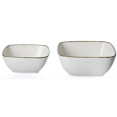 Afbeelding van Ritzenhoff &amp; Breker Serveerschaalset Casa, 2 delig, 18x18 cm en 22x22 cm, crème