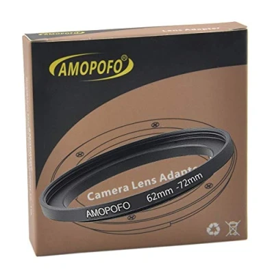 Afbeelding van 62 mm tot 72 metalen filterring, Step up filteradapter ring van cameralens met filterschroefdraad naar filterring
