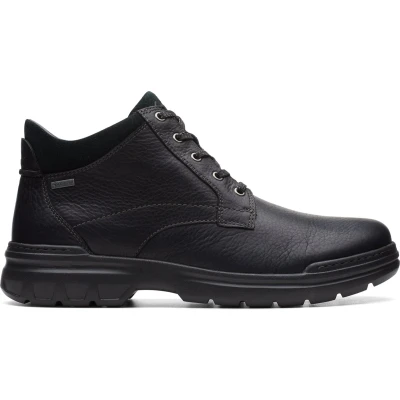 Afbeelding van Clarks Heren Rockie2 UpGTX Fashion Boot, Black Leather, 44 EU