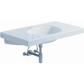 Afbeelding van Geberit Preciosa wastafel wit KeraTect (100 x 55 cm) zonder kraangat,