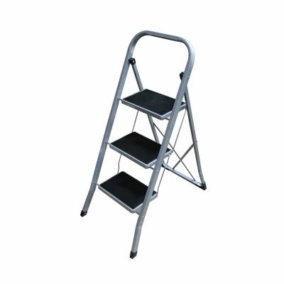Afbeelding van Opvouwbare ladder met 3 tredes EDM Grijs Staal (47 x 71 105 cm)