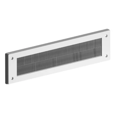 Afbeelding van STORMGUARD 06SR015000W Interne PVC brievenborstel afdekking wit, aluminium, buitenafmetingen 335 mm x 75 opening 279 45 mm, wit
