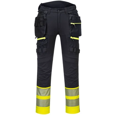 Afbeelding van Portwest DX445 DX4 Hi Vis Klasse 1 holsterbroek Geel/Zwart 30