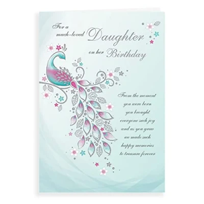 Afbeelding van Klassieke verjaardagskaart dochter 9 x 6 inch Regal Publishing