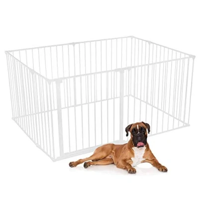 Afbeelding van Safetots hondenspeelpen Assortiment, Wit, 105cm x 144cm (10 opties beschikbaar), huisdierren voor huisdieren, honden en puppy&#039;s, hondenbox geschikt gebruik binnen buiten, Puppyren, eenvoudige installatie