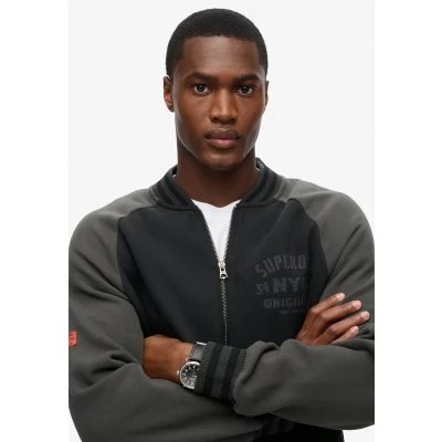 Afbeelding van Superdry College Graphic Sweater met rits, Heren, Maat: Large, Black