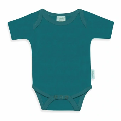 Afbeelding van Funnies Uniline Romper Lake Green 100% katoen korte mouw maat 62 68