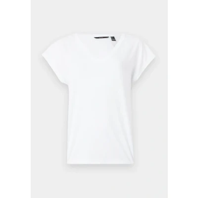 Afbeelding van Vero Moda Vmluna Vneck TEE Tshirt basic, Dames, Maat: Small, Bright white