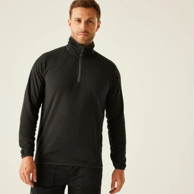 Afbeelding van Regatta Navigate Half Zip Fleece RG691 BLACK/SEAL GREY