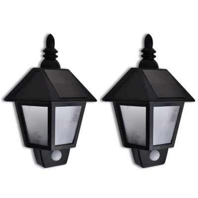 Afbeelding van Solar wandlamp met bewegingsensor 2 st