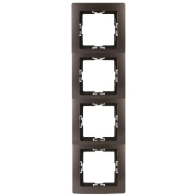 Afbeelding van Kopp Afdekraam 4 voudig Paris rozenhout bruin, 308726060