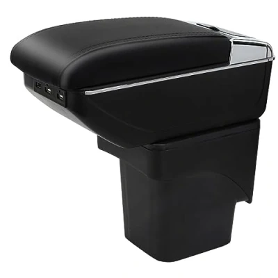 Afbeelding van Dubbele Laag Armsteunen voor Focus 2 Mk2 2005 2011 Auto Interieur Middenconsole Armsteun Opbergdoos