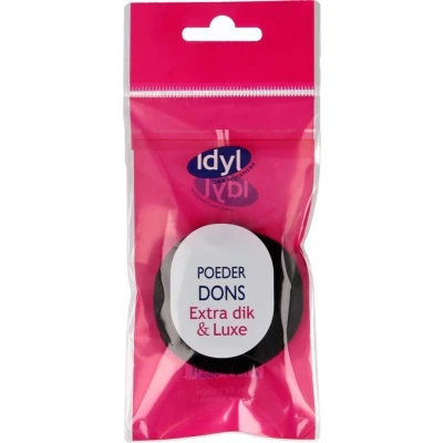 Afbeelding van Idyl Poederdons zwart extra dik &amp; luxe 1 stuks