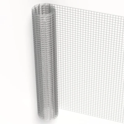 Afbeelding van Volièredraad vierhoek met maasgrootte 19x19 mm, 5 m rol 100 cm hoog, verzinkt staal gaas