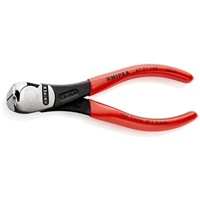 Afbeelding van Knipex Kracht voorsnijtang zwart geatramenteerd, met kunststof bekleed 140 mm (zelfbedieningskaart/blister) 67 01 SB