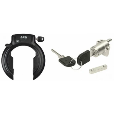 Afbeelding van Axa Imenso xl ringslot 92 mm art2 zwart inclusief gen3 frame accuslot