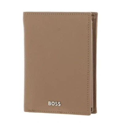 Afbeelding van HUGO BOSS Leren Portemonnee Classic Grained Wallet Camel Lichtbruin
