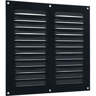 Afbeelding van Schoepenrooster 250 x mm aluminium zwart gecoat
