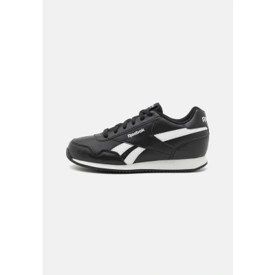 Afbeelding van Reebok Classic Royal CL JOG 3.0 Unisex Sneakers laag voor kinderen, Maat: 23.5, Black/footwear white Imitatieleer/ textiel