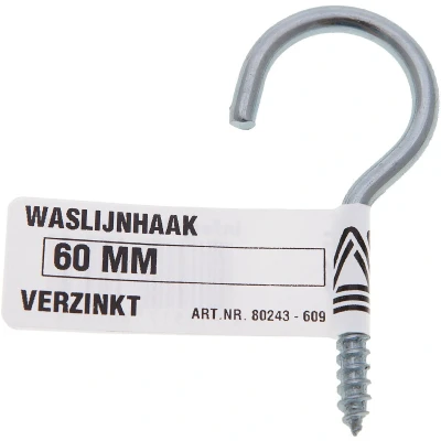 Afbeelding van Waslijnhaak verz 80mm Deltafix
