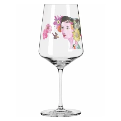 Afbeelding van RITZENHOFF 2931007 aperitiefglas 500 ml Serie Sommerdauw Motief nr. 7 met nixe &amp; bloemen Made in Germany