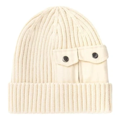 Afbeelding van Alpha Industries Utility Beanie Unisex Muts, Maat: One Size, Jet stream white