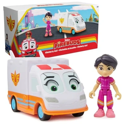 Afbeelding van Disney Firebuds Core Vehicle Violet En Axl 1 stuk
