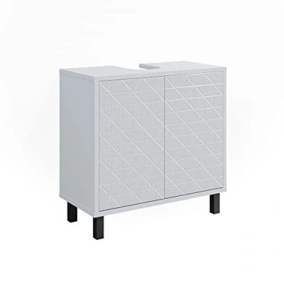 Afbeelding van Vicco Wastafelonderkast Agasta, Wit/Wit, 56.2 x 57.1 cm