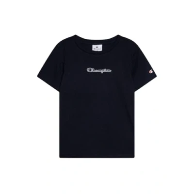 Afbeelding van Champion Graphic Crewneck WITH Large LOGO Tshirt print voor kinderen, Maat: 126/131, Navy