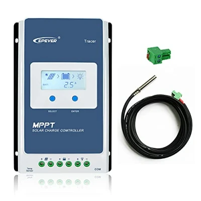 Afbeelding van EPEVER MPPT Solar Laadregelaar 10A 12V/24V Gemeenschappelijke Negatieve Aarding Lcd Display Zonnepaneel Oplader Regulator voor Gel Overstroomd Verzegeld LiFePO4 Lithium (Tracer1206AN)