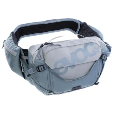 Afbeelding van EVOC HIP PACK PRO 3, heuptasje (AERO FLEX heupgordel, AIR FLOW CONTACT SYSTEM, netmateriaal, heuptasje, perfect voor trailrijders, one size fits all), Stone Steel
