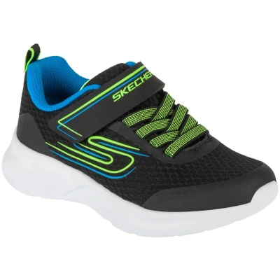 Afbeelding van Skechers Performance Dynamatic Sneakers laag voor kinderen, Maat: 32, Black/blue/lime Textiel/ synthetisch