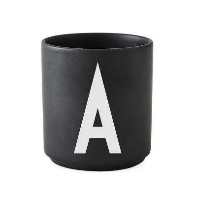 Afbeelding van Design Letters Beker Zwart A