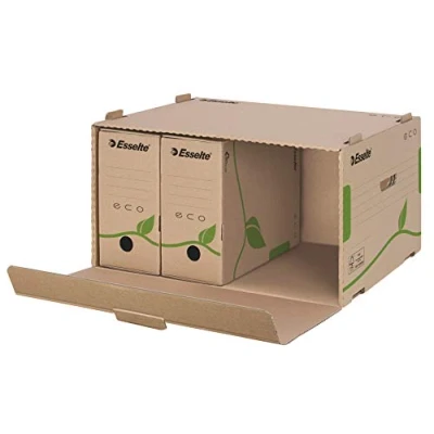 Afbeelding van Esselte 5 x 80/4 100 mm Eco opberg en transportdoos, bruin