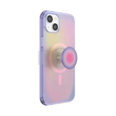Afbeelding van PopSockets: PopCase PlantCore voor MagSafe Plantaardige Hoesje iPhone 14 Plus met een Verplaatsbare PopGrip Slide Standaard en Grip Verwisselbare Top Aura