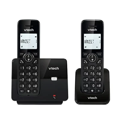 Afbeelding van VTECH CS2001,Draadloze telefoon met twee handsets,Zwart