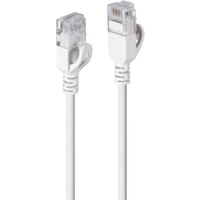 Afbeelding van Lindy 3m Cat.6A U/UTP Ultra Slim netwerkkabel, grijze RJ45 plug, 500MHz, koper, 28AWG (U/UTP, CAT6a, 3 m), Netwerkkabel