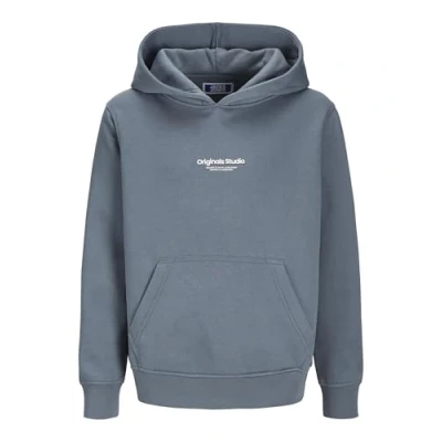 Afbeelding van JACK &amp; JONES JUNIOR hoodie JORVESTERBRO met tekst staalgrijs